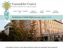 Tablet Screenshot of carondeletcenter.org